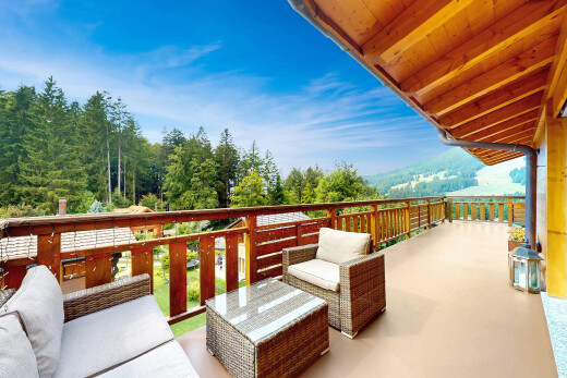 terrasse mit terrasse, day time, und from property