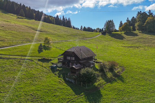 jardin avec vue rurale, rural view, property visible, day time, et vue sur le pâturage