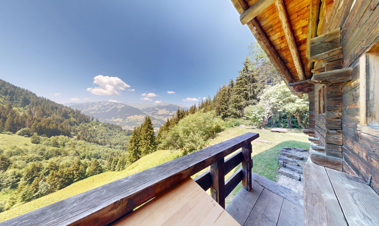 balcon avec from property, day time, forest view, vue sur la forêt, et mountain view