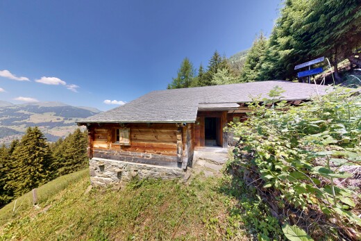 façade avec mountain view, vue sur la montagne, day time, bardage en bois, et bardage horizontal