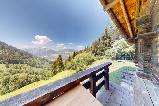balcon avec from property, day time, forest view, vue sur la forêt, et mountain view