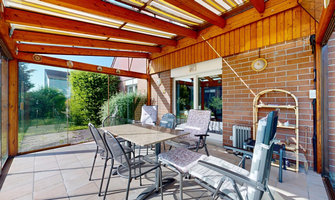 terrasse mit essbereich im freien, terrasse, from property, und kühler