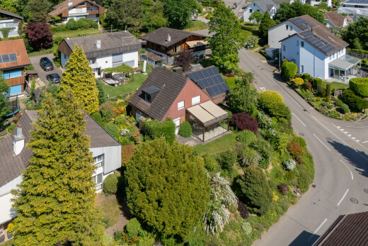 außenansicht mit wohngebietblick, residential view, und solaranlage