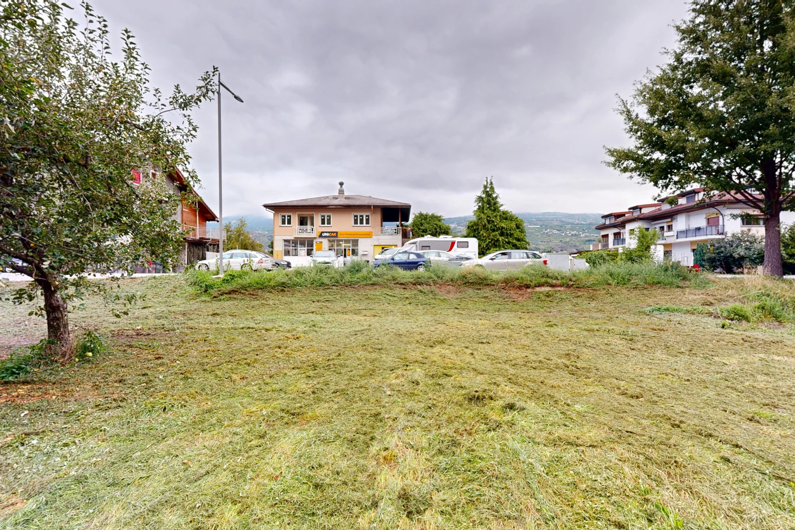 jardin avec overcast