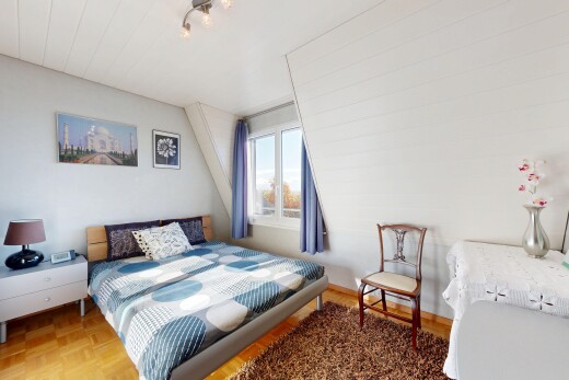 chambre avec lumière naturelle, natural light, day time, cloison sèche, et drywall