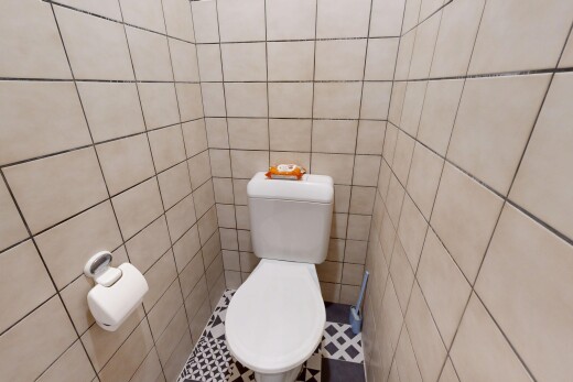 salle de bains avec toilette