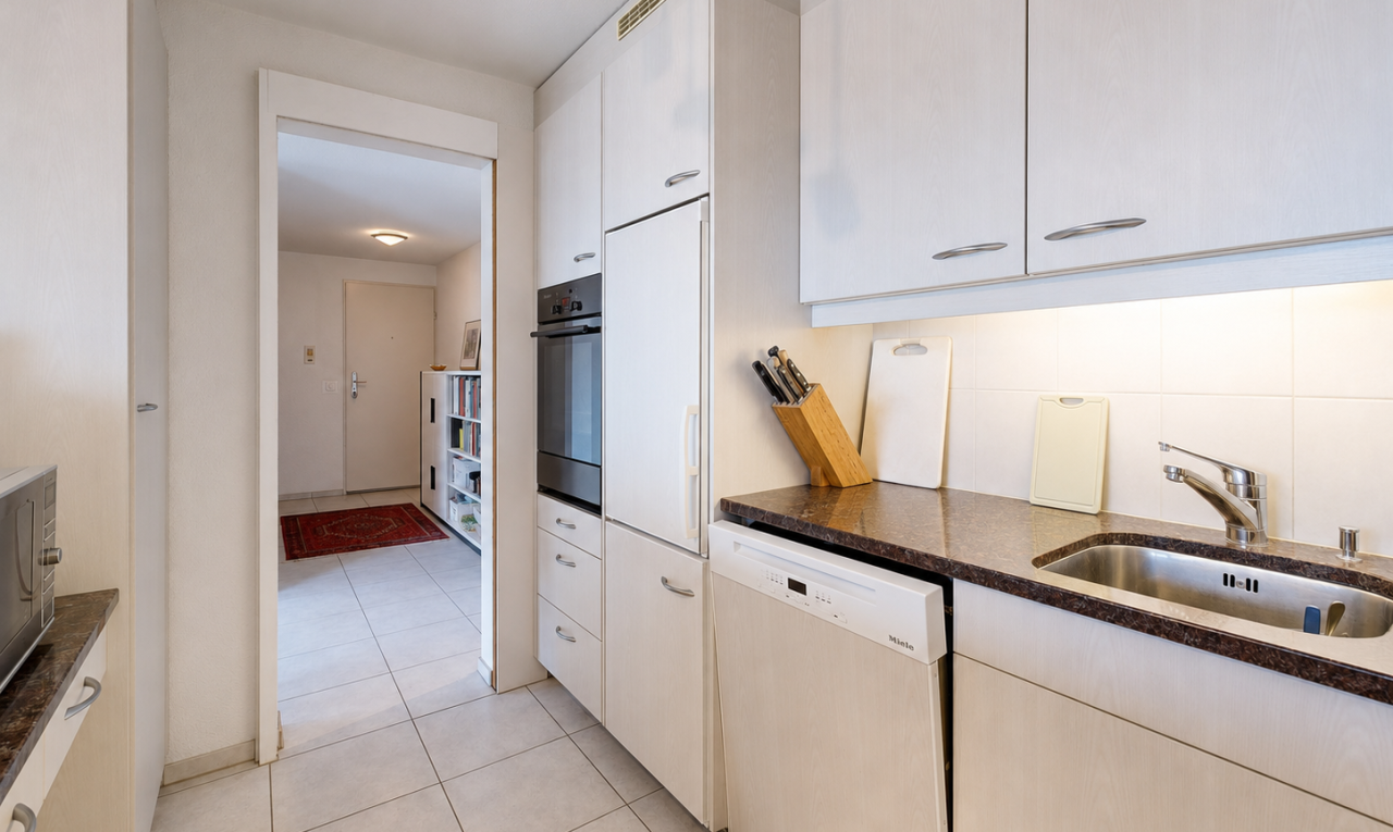 küche mit dark countertops, stein arbeitsplatten, stone countertops, geschirrspülmaschine, und ofen