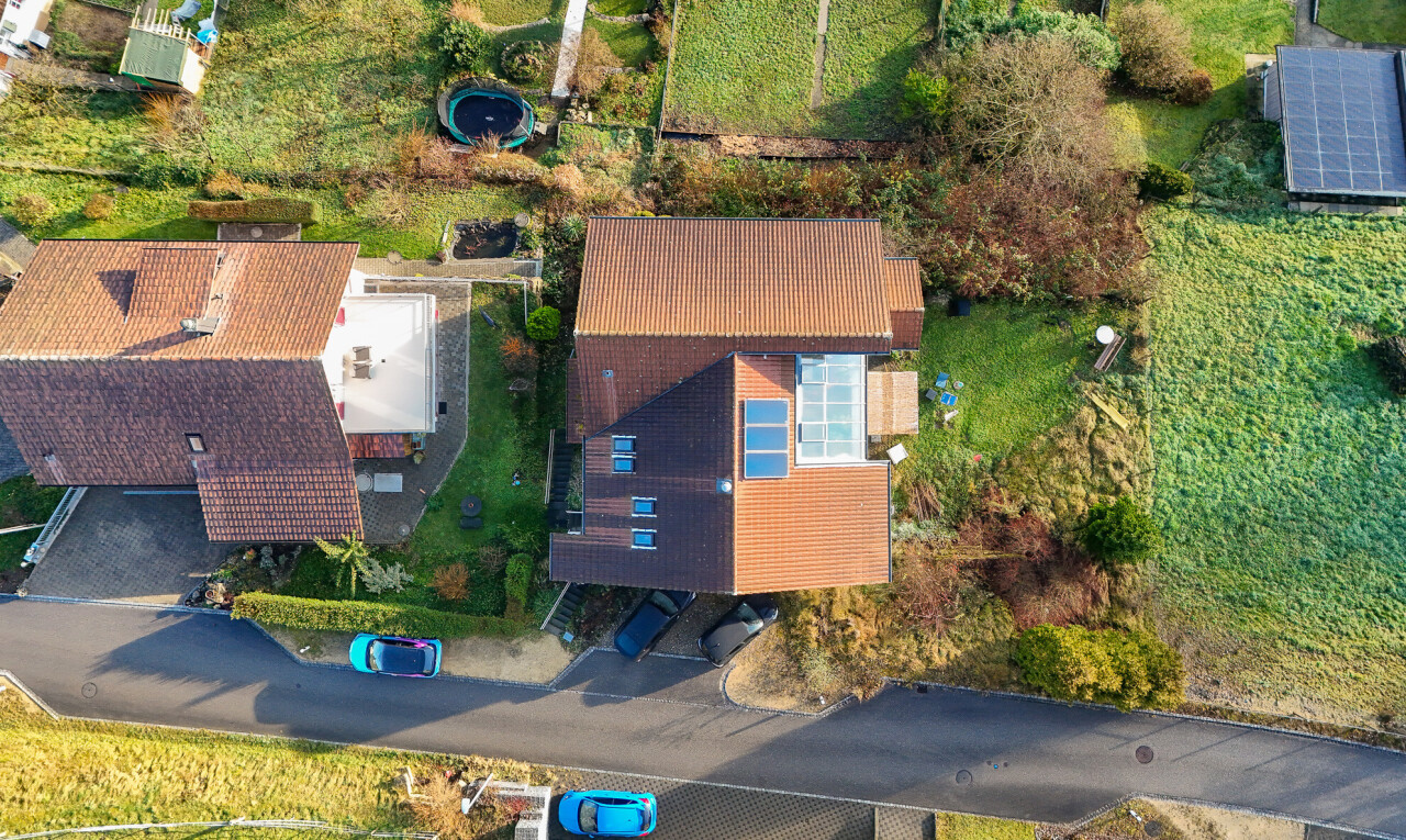 façade avec aerial view