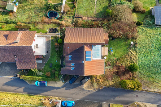 façade avec aerial view