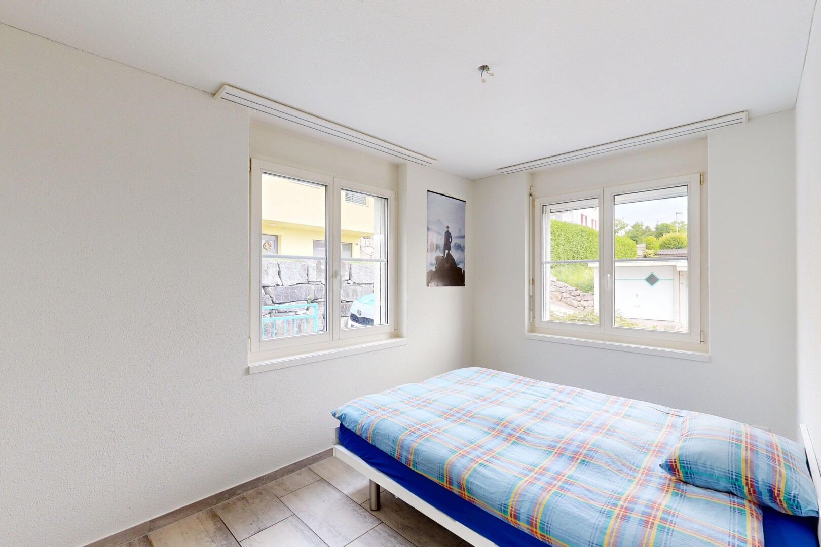 chambre avec inside property, lumière naturelle, natural light, cloison sèche, et drywall