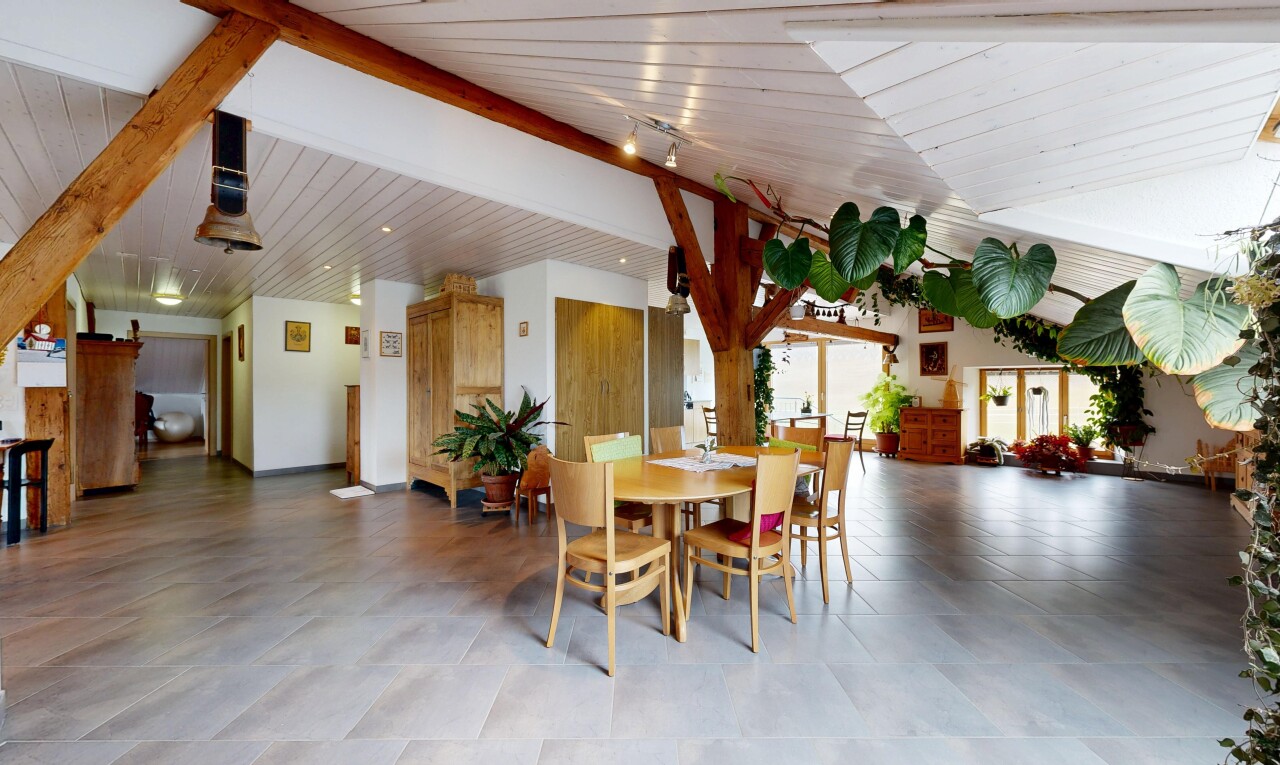 dining area featuring vaulted ceiling with beams, wood ceiling, and rail lighting