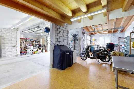 innenraum mit inside property, brick wall, ziegelwand, concrete floor, und betonboden