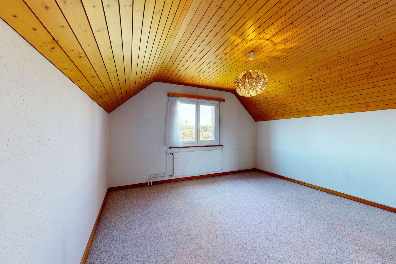 leerer raum mit natürliches licht, natural light, teppich, carpet, und inside property