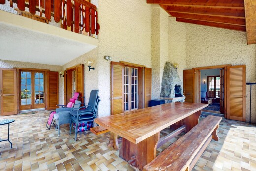 terrasse mit französische türen, essbereich im freien, und terrasse