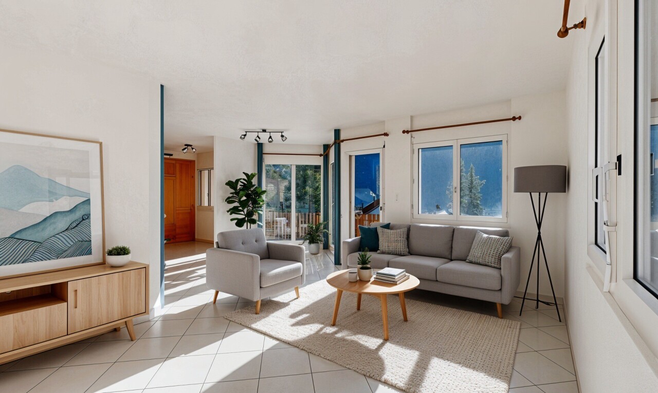 pièce vide avec drywall, cloison sèche, tile floor, sol en carrelage, et natural light