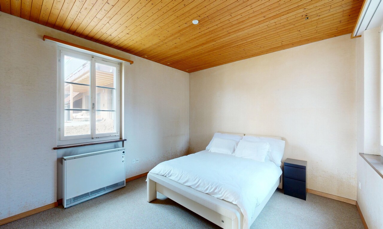 zimmer / schlafzimmer mit natürliches licht, natural light, teppich, carpet, und kühler