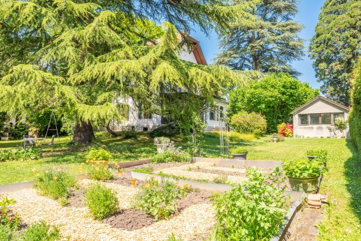 garten mit rasen, day time, und property visible