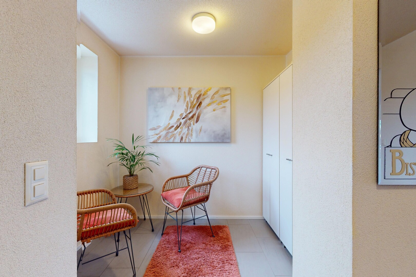 couloir avec carrelage