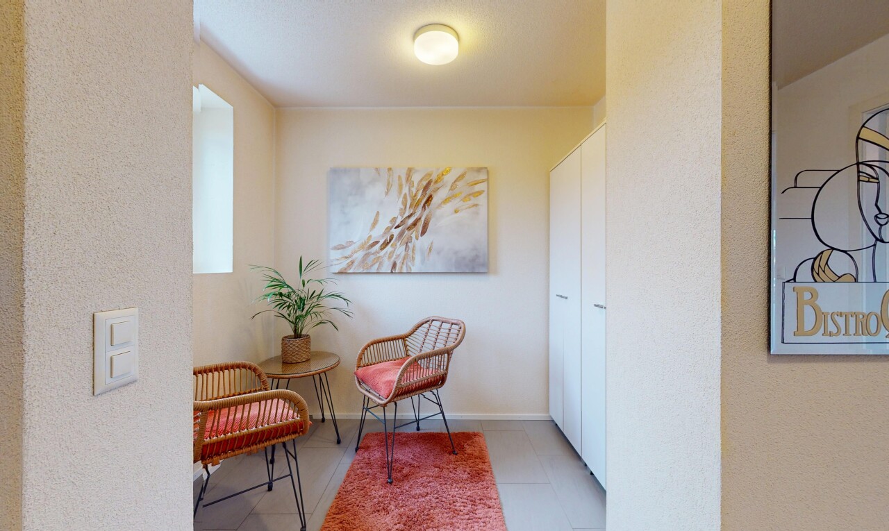 couloir avec carrelage