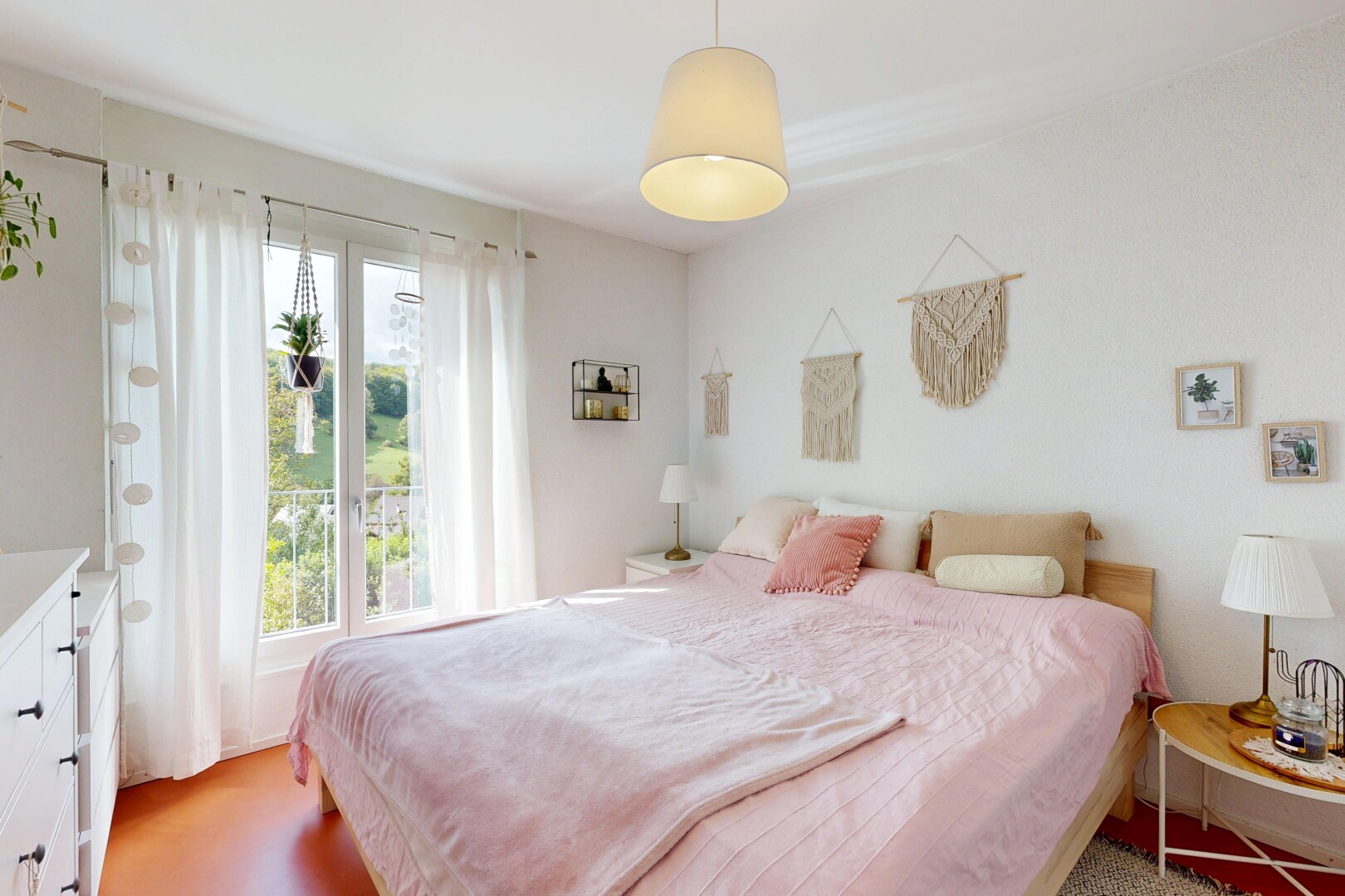 chambre avec lumière naturelle, natural light, inside property, cloison sèche, et drywall