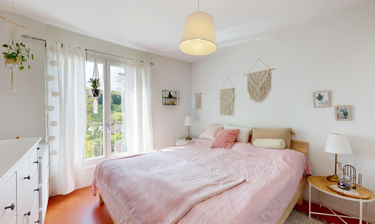 chambre avec lumière naturelle, natural light, inside property, cloison sèche, et drywall