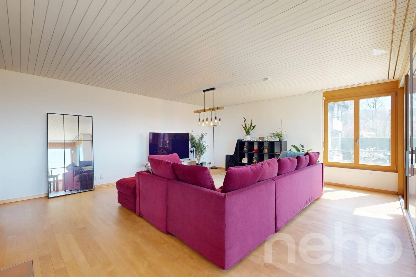 living room featuring light wood finished floors