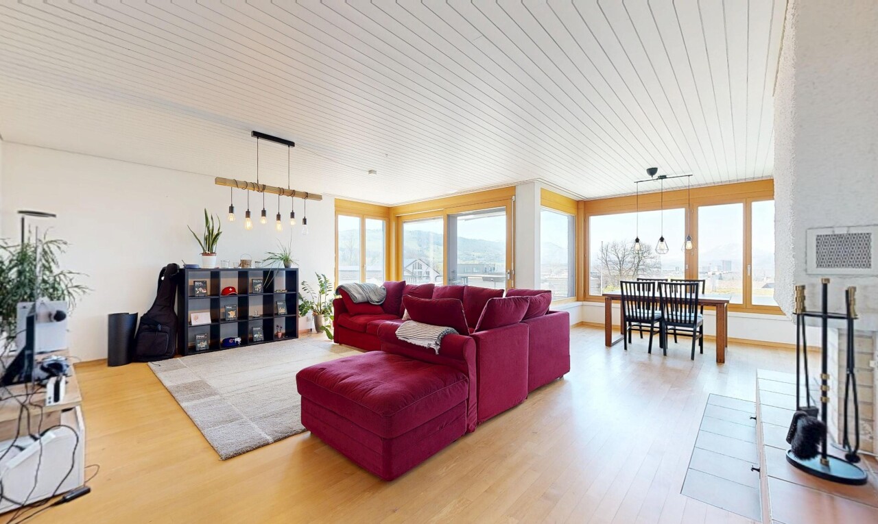 living area featuring wood ceiling and light wood-type flooring