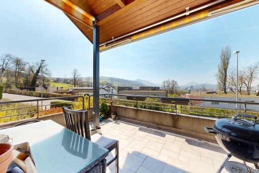 terrasse avec terrasse, from property, day time, coin repas extérieur, et vue sur la montagne