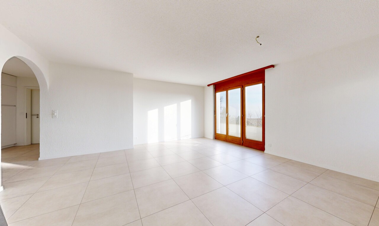 pièce vide avec lumière naturelle, natural light, passages en arc, inside property, et cloison sèche