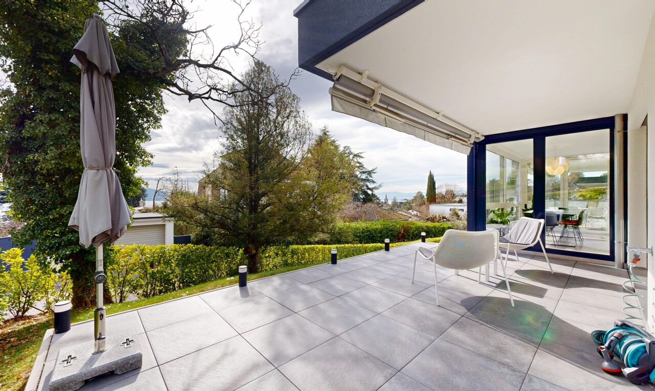terrace with a patio