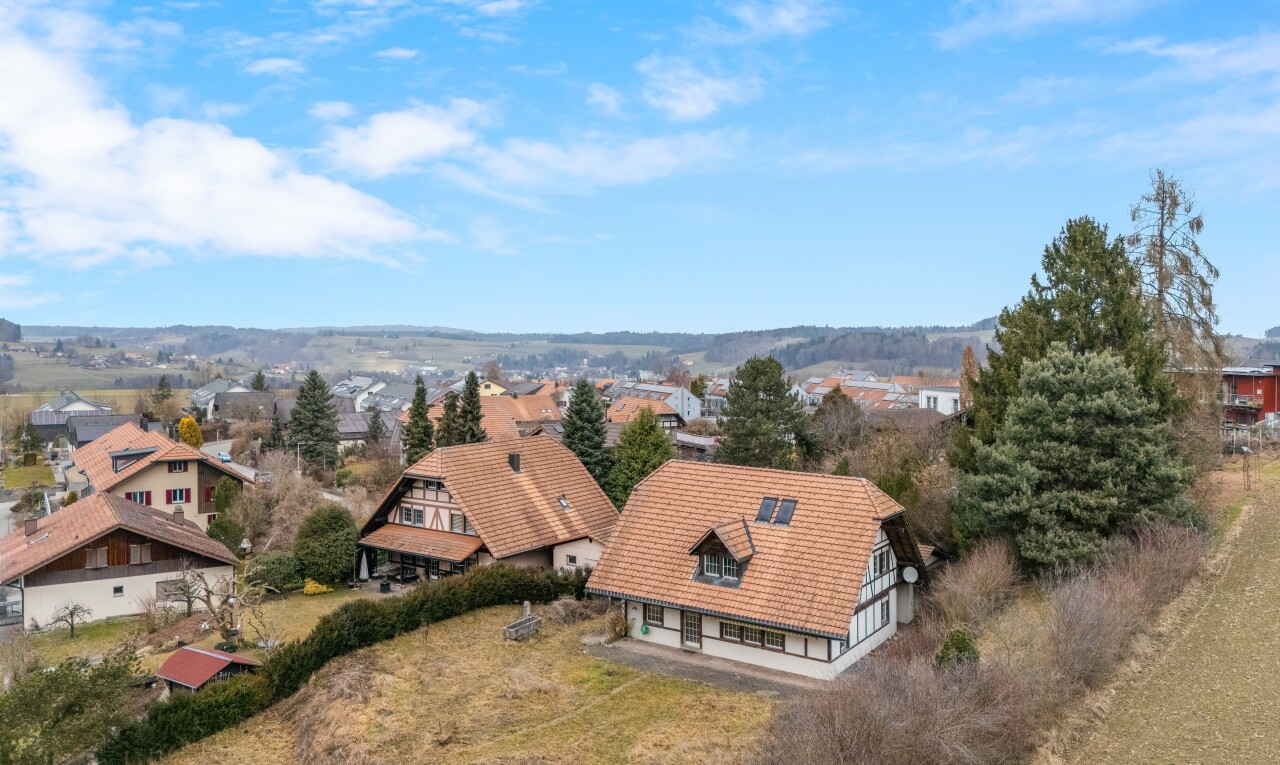 außenansicht mit day time, residential view, wohngebietblick, und dachgaube