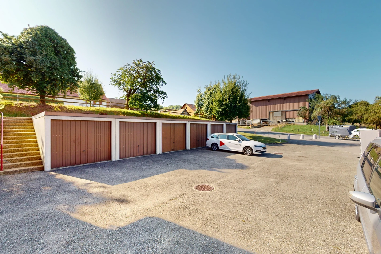 terrasse avec garage
