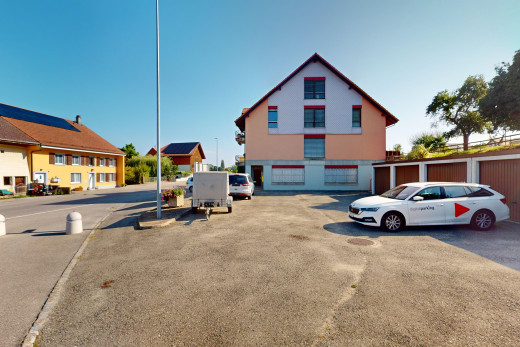 façade avec garage intégré