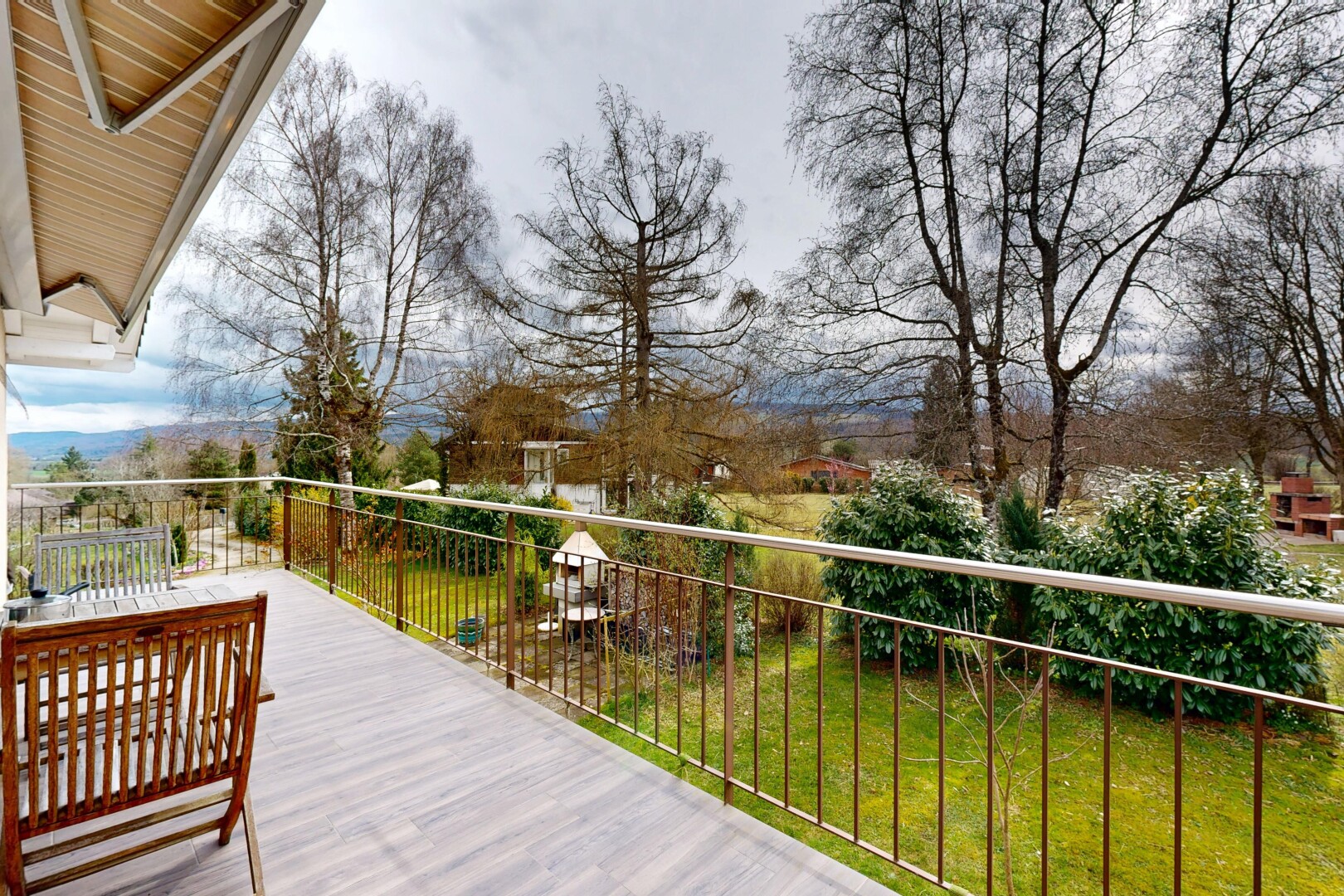 balcon avec from property, overcast, et terrasse