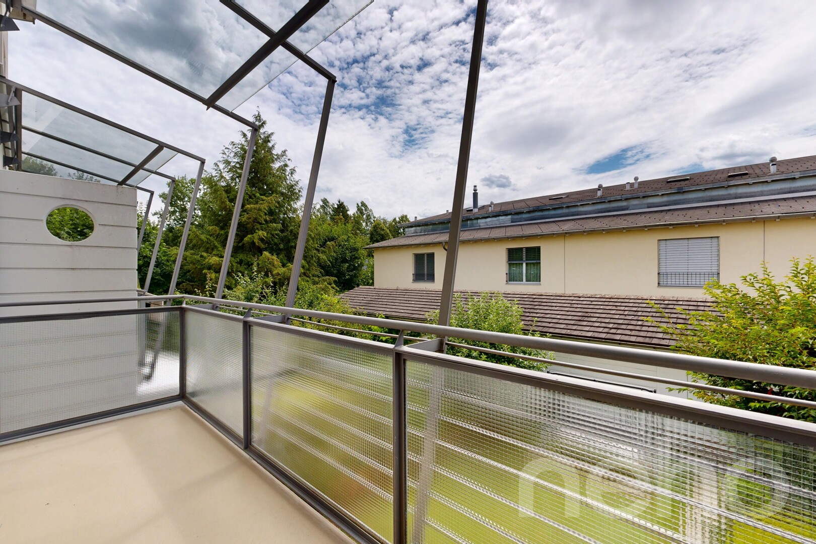 balkon mit balkon, from property, und view focus