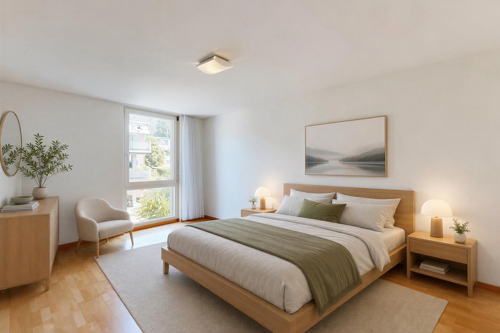 leerer raum mit drywall, gipskartonwand, wood finish floor, holzfußboden, und baseboards wall