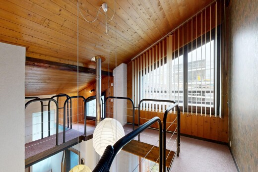 esszimmer mit wood ceiling, holzdecke, natural light, natürliches licht, und carpet