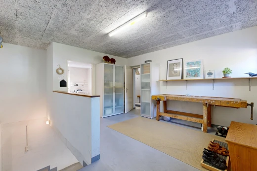 reception area / building lobby featuring stairs and an upstairs landing