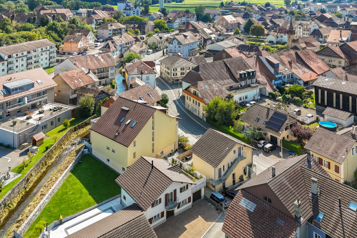 außenansicht mit wohngebietblick