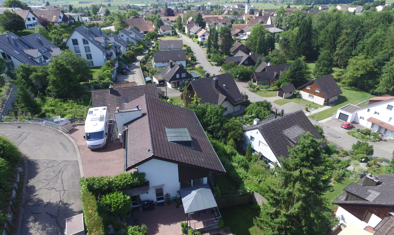 außenansicht mit wohngebietblick, residential view, und terrasse