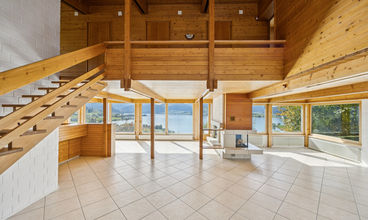 treppe mit treppen, hohe decke, high ceiling, seesicht, und water view