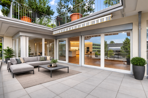 terrasse mit terrasse, day time, wohnraum im freien, und markise