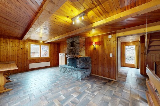 rezeption / lobby mit kamin