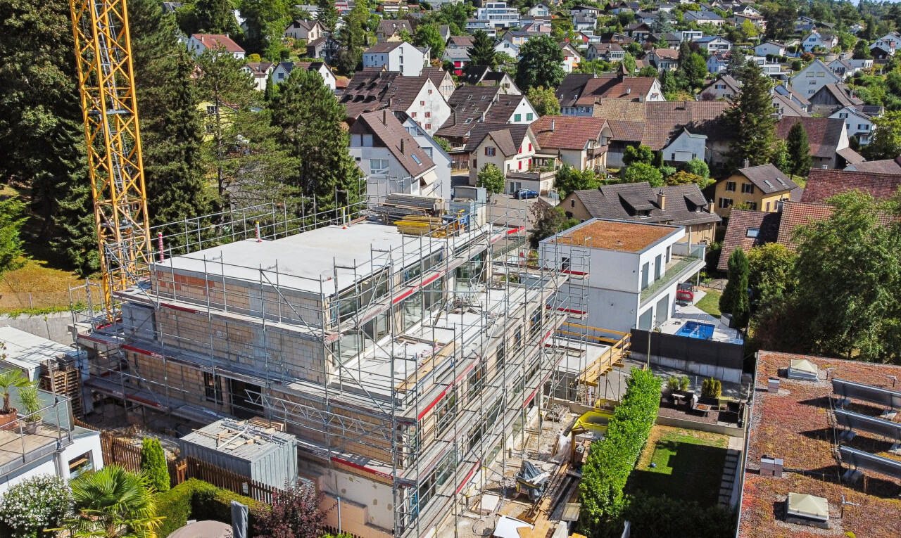 view of property with a residential view