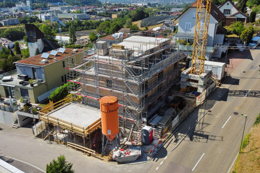außenansicht mit drone view