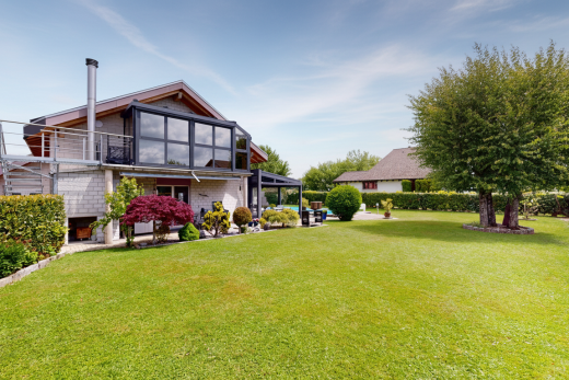 garden with a yard