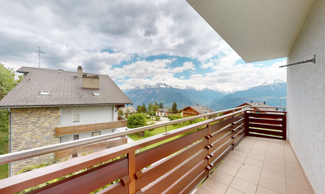 balkon mit balkon, from property, mountain view, und blick auf die berge