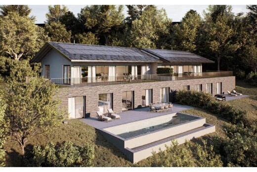 außenansicht mit terrasse, property visible, und rendered