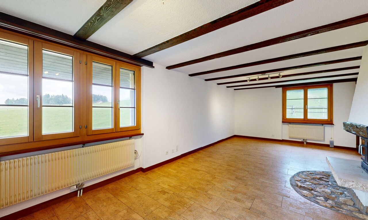 pièce vide avec radiateur, inside property, cloison sèche, drywall, et lumière naturelle