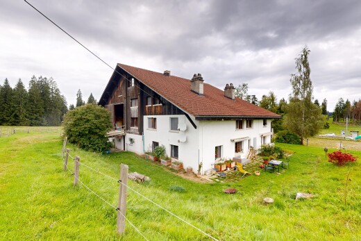 außenansicht mit overcast, rasen, property visible, zaun, und schornstein